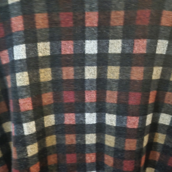 Ces Femme bell sleeved plaid blouse. Large. - Picture 2 of 4